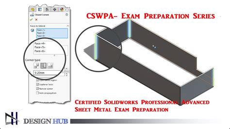 cswp sheet metal exam|solidworks cswp certification.